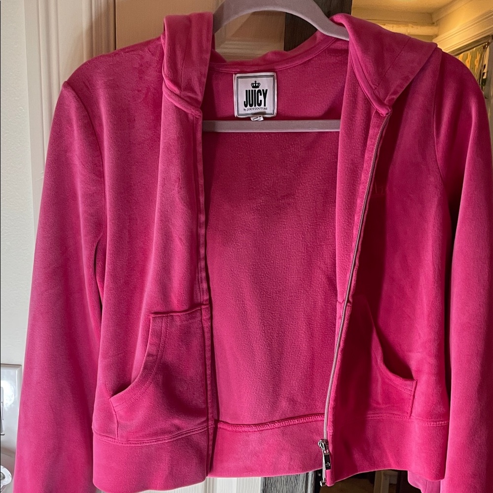 Juicy Couture Fuchsia hoodie teen size